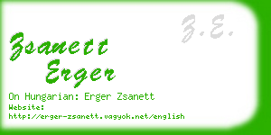 zsanett erger business card